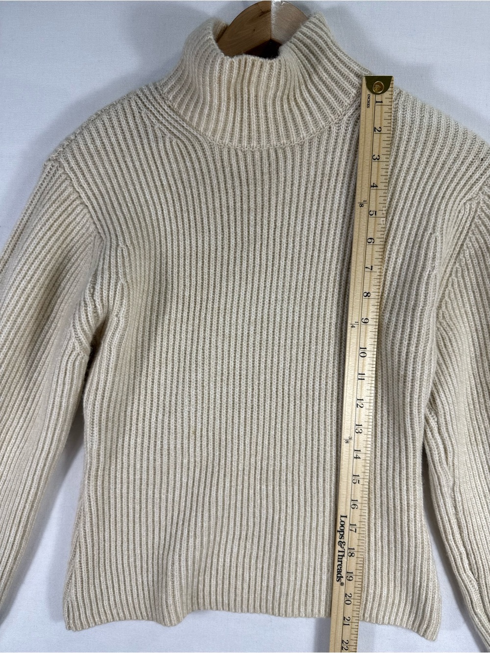 H&M Cream Ribbed Turtleneck Sweater - Picture 7 of 12